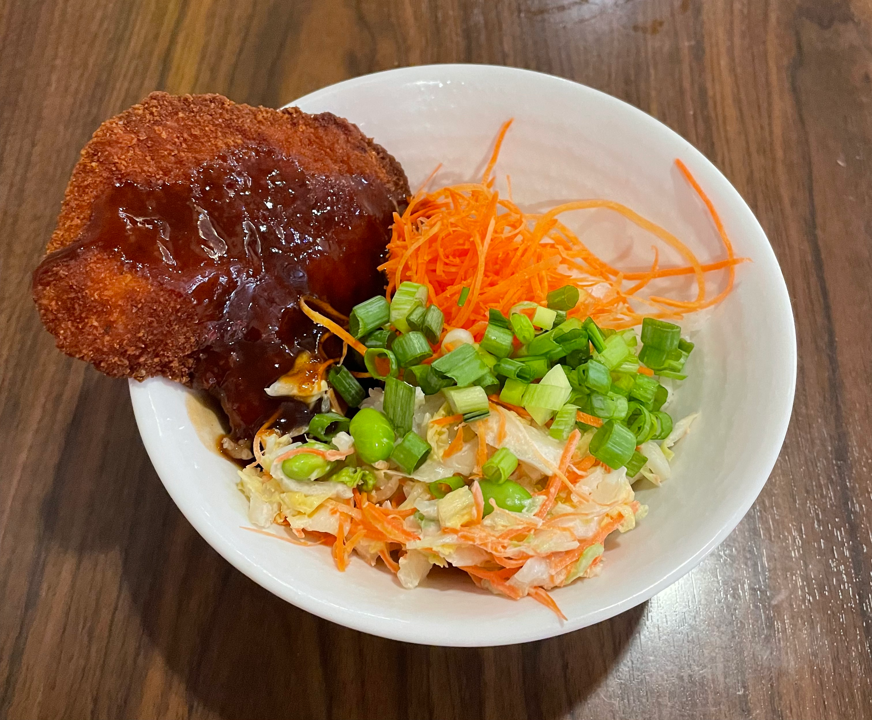 Tonkatsu bowl from the hot line